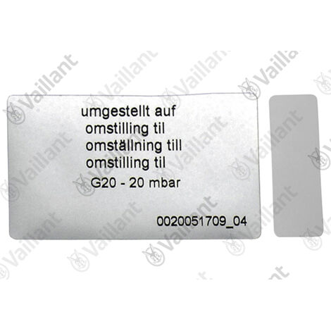 VAILLANT Umstellsatz, P-H (DE/AT) VC 196/3-5 u.w. Vaillant-Nr. , 0020253190