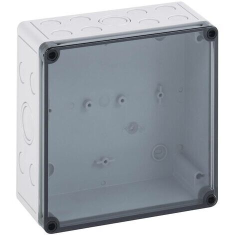 Spelsberg Leergehäuse, transparent, Schutzart IP66, Schlagfestigkeit IK07, Schutzklasse II, Ui 690V AC, Bemessungsisolationsspannung 1000V DC, halogenfrei, 10650501 (1/5)