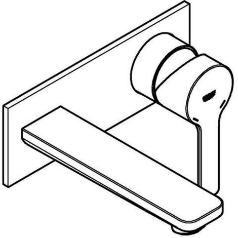 GROHE 2-Loch-WT-Wandbatterie Lineare 194091 FMS hard graphite gebürstet, 19409AL1 (1/5)