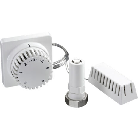 OVENTROP Thermostat Uni FH M 30 x 1,5, 7-28 C, 0 1-5, Fernverstellung, Fernfühler, 2 m, weiß, 1012395 (1/3)