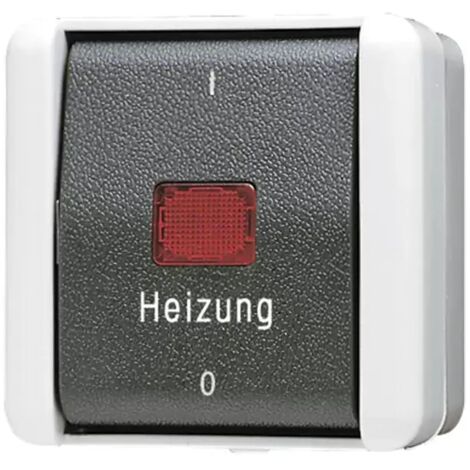 Jung Heizungsschalter, Aus 3-pol., 16 AX 400 V , IP 44, WG 800 803 HW (1/2)