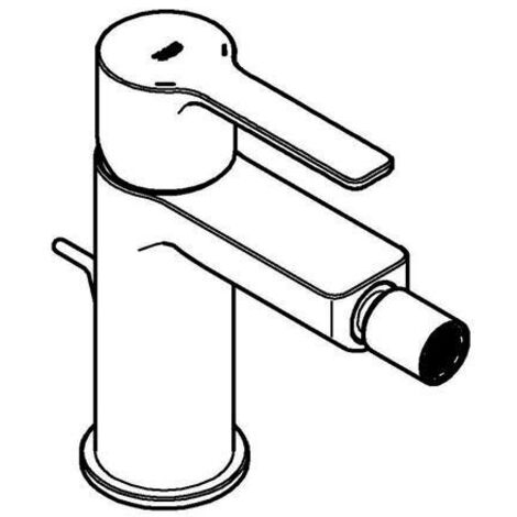 GROHE EH-Bidetbatterie Lineare 338481 Einlochmontage hard graphite gebürstet, 33848AL1 (1/5)