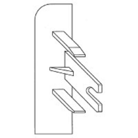 Gewiss SLK - SCOCKELLEISTENKANAL - ENDSTÜCK LINKS - 70X20 - WEISS RAL9010, NP42138 (1/2)