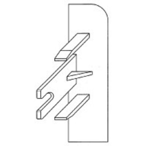 Gewiss SLK - SCOCKELLEISTENKANAL - ENDSTÜCK RECHTS - 50X20 - WEISS RAL9010, NP42156 (1/2)