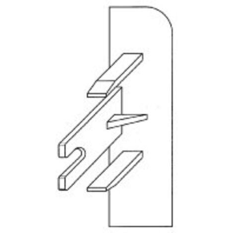 Gewiss SLK - SCOCKELLEISTENKANAL - ENDSTÜCK RECHTS - 70X20 - WEISS RAL9010, NP42162 (1/2)