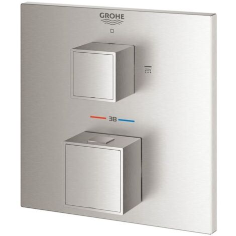 GROHE THM-Brausebatterie Grohtherm Cube 24154 FMS für 35600 2-W-Umst. supersteel, 24154DC0 (1/5)