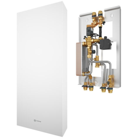 OVENTROP Elektronische Wohnungsstation Regudis W-HTE GT Leistungsbereich 2, 18 l/min, Wärmeübertrager kupfergelötet, 1344231 (1/4)