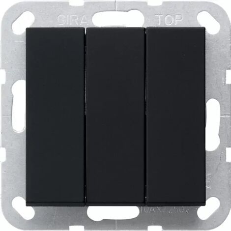 Gira Wipptaster BS 3f Schließer System 55 Schwarz m [2844005], 2844 005 (1/2)