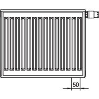 Kermi Profil Ventilheizkörper Typ 11 900x800mm Ventilposition rechts FTV110900801R1K