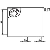 Kermi x-flair Wärmepumpen-Ventilheizkörper Mittelanschluss Plan Vplus Typ 22 905x805mm Ventilposition rechts PTP2L0900801R1K