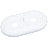 Fränkische Doppelrosette alpex 20 altweiß einstellbar 35-55 mm, 75918800