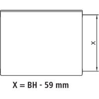 Kermi Therm-x2 Plan Kompaktheizkörper Typ 33 505x1105mm PK0330511