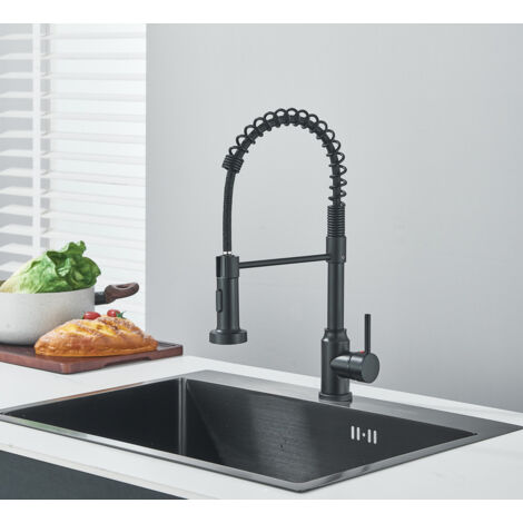 Rubinetto Cucina Epos Cromato | Doccetta Estraibile | Altezza 310mm | Design Moderno - Foto 4