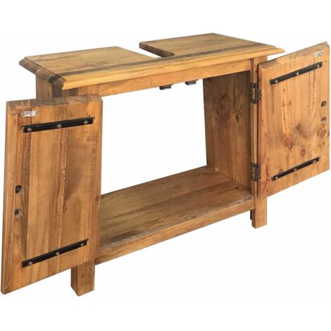 Furniture Limited - Mueble de lavabo madera maciza de pino