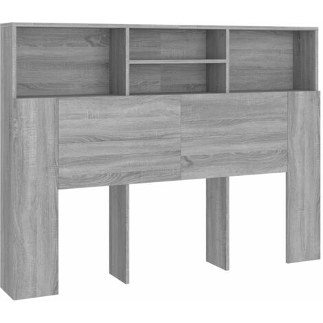 Furniture Limited Mueble Cabecero Gris Sonoma X X Cm