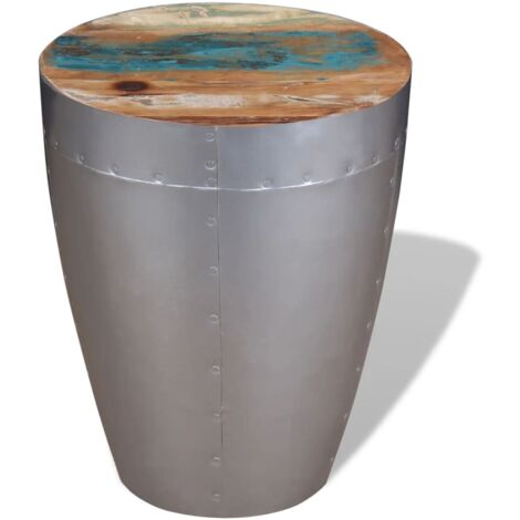 Furniture Limited - Taburete de aviador madera maciza reciclada