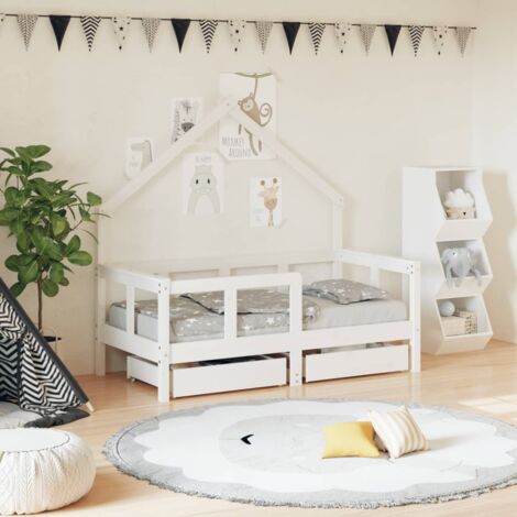 MAISON EXCLUSIVE - Estructura de cama infantil con cajones madera pino  90x190 cm