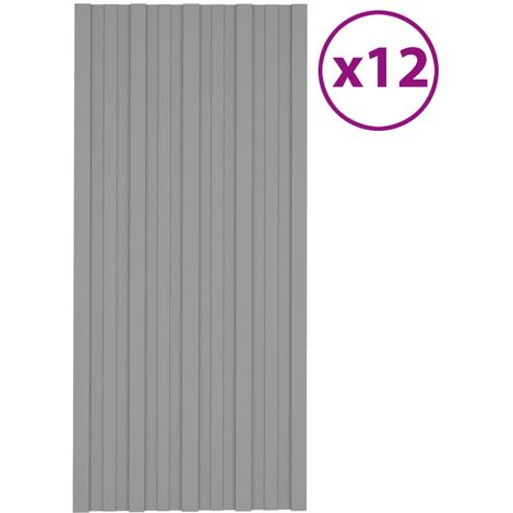 Furniture Limited - Panel para tejado acero galvanizado gris 12