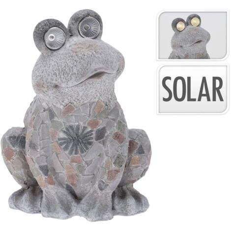 Rana Solar Con Corona – Figura Oscilante De 11 Cm Para Decoración De Estanterías Y Regalos Originales