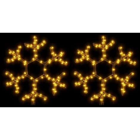 Furniture Limited - Figura de Navidad de copo de nieve con LED 2
