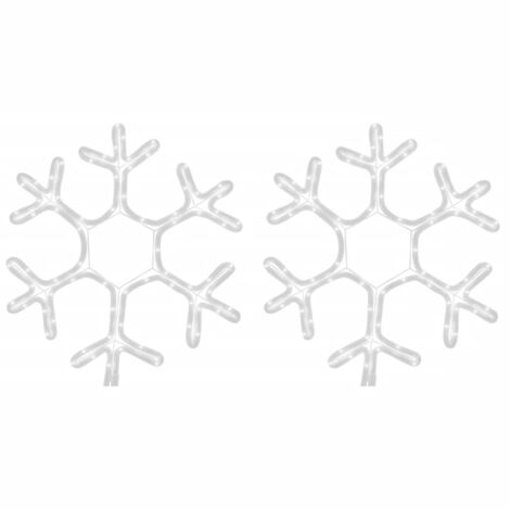 Furniture Limited - Figura de Navidad de copo de nieve con LED 2