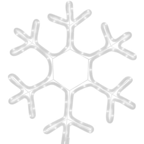 Furniture Limited - Figura de Navidad de copo de nieve con LED 2