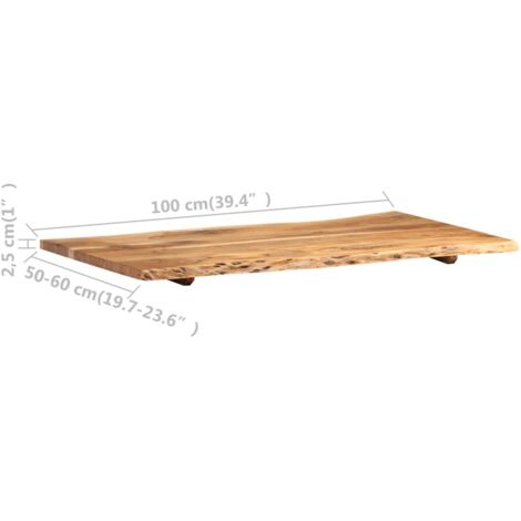 Furniture Limited - Superficie de mesa de madera maciza de acacia
