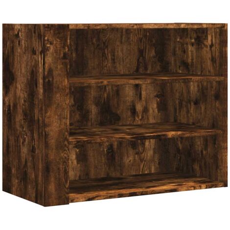 Maison Exclusive - Armario de pared madera de ingeniería roble ahumado 75x35x60 cm (1/5)