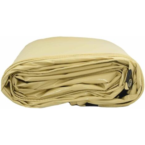 Maison Exclusive - Lona 650g / m² Beige 5 x 6 m Lona con recubrimiento ...