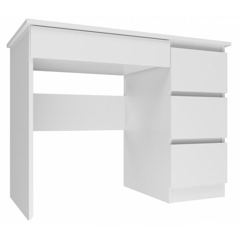 MESO - Scrivania dritta moderna per ufficio/camera da letto della gioventù - 98x51x76 cm - 4 cassetti (1/2)