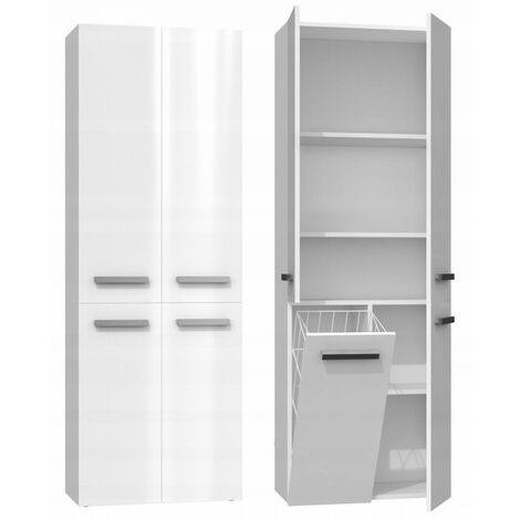 RORY Mobile da bagno con cestone Maniglie minimaliste Dimensioni: 174x60x30 colonna di archiviazione