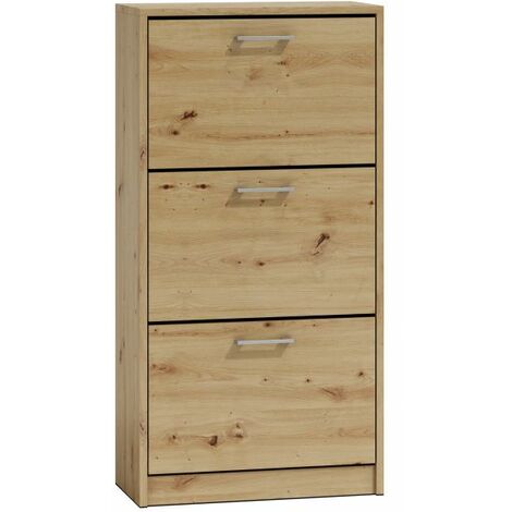 FANO Scarpiera 116x60x28 cm Deposito scarpe moderno Mobile ingresso 3 ante (1/3)