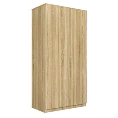 ESME - Armadio per camera da letto matrimoniale in stile scandinavo - 90x50x180 - 2 ante - Spogliatoio
