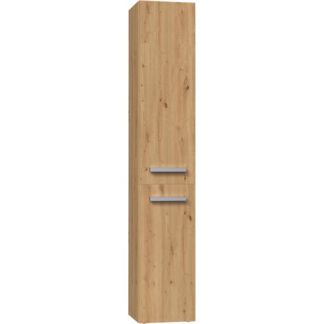 Mobile Da Bagno Sospeso Con Cesto Portabiancheria Incluso – Lomadox NEWPORT-56 – Design Moderno Con Frontale Scanalato – Ideale Per Bagni Piccoli – Larghezza 40 Cm - 4