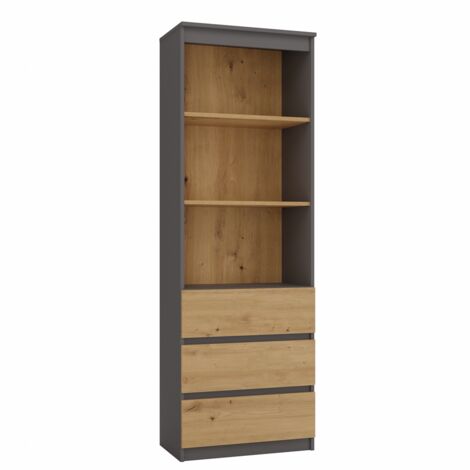 Libreria standard di lusso leggera con ripiano posteriore aperto a 6