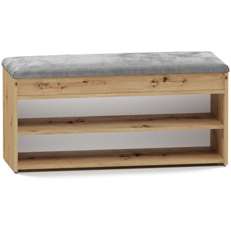 Wenko Panca Con Vano Portaoggetti EDDA, Scarpiera Con Cuscino