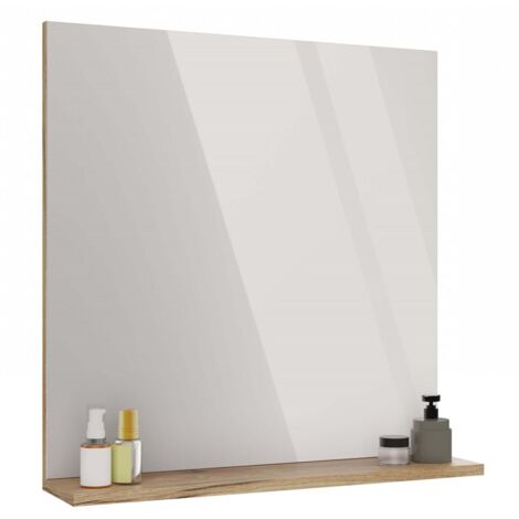 TIGO - Specchio da bagno con mensola TIGO 60x61,5 cm