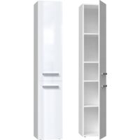 KOMMA - Mobile bagno a 2 ante - 31x30x174cm - Colonna portaoggetti bagno