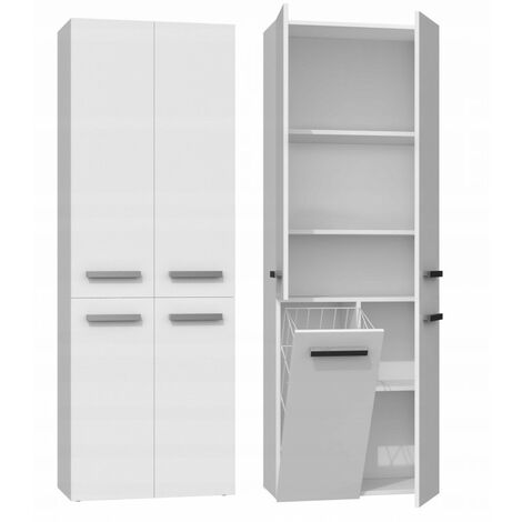 RORY - Mueble de baño con canasta - Dimensiones 174x60x30 - Mueble de baño con contenedor con área de lavado