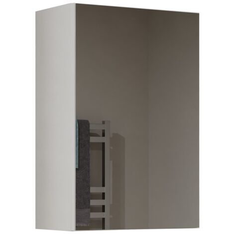 TONNI - Armario con espejo de pared 1 puerta - Mueble de cuarto de baño con espejo - Dimensiones 40x22x60 cm - Almacenaje de cuarto de baño