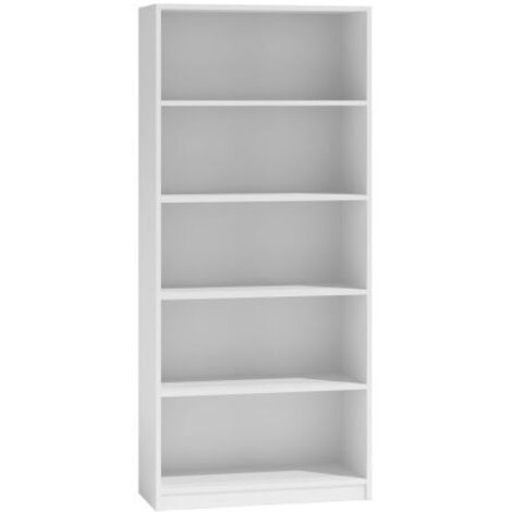 FLORENCIA Librería moderna con 5 nichos para salón / oficina / dormitorio 30x80x182 Unidad de almacenamiento multifuncional para libros decorativos (1/3)