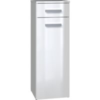 JOKKE - Mueble de cuarto de baño 1 puerta + 1 cajón - 30x30x85cm - Columna baja de almacenaje para cuarto de baño