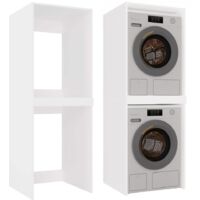 COMO - Mueble para lavadora y secadora - Mueble ahorraespacio - Blanco