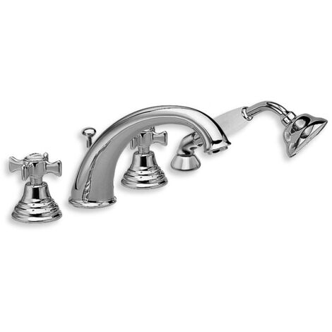 BAIN/DOUCHE CHAMBORD 4 TROUS SUR GORGE VIEUX BRONZE - CRISTINA ONDYNA CH10492 (1/3)