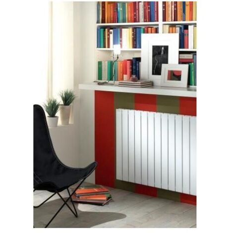 Acova – Radiateur eau chaude en acier horizontal 700mm – Puissance 712W – Traitement anti-corrosion – Raccordement 4 orifices 1/2'' – SHXD070059