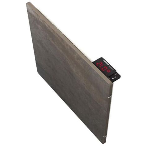 Radiateur à inertie 800W carré terre lunaire – Technologie Dual Kherr – Fonction hors-gel et détection fenêtres ouvertes – TL0800A – Valderoma