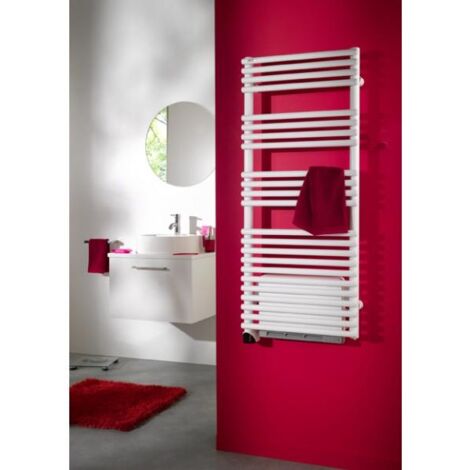 Acova – Sèche-serviette électrique 1500W avec soufflant intégré – Acier blanc – Programmation digitale – Pour salle de bains - TLN050-050IFS