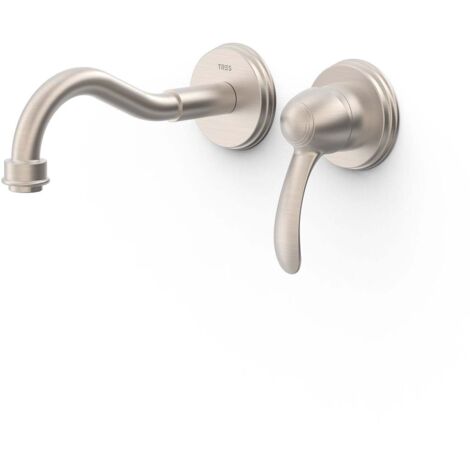 Mitigeur évier mural Bec 210 mm ACIER TRES CLASIC - TRES 24220001AC (1/2)