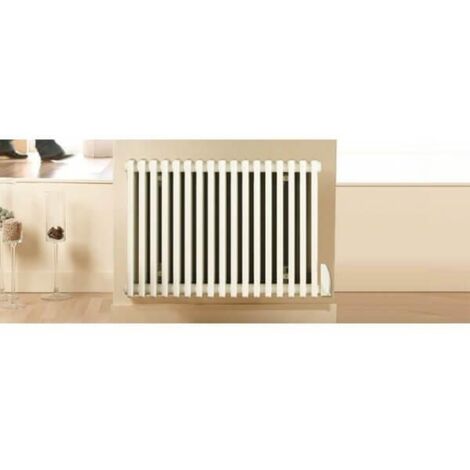 LVI – Radiateur à inertie électrique 1000W horizontal – Fluide caloporteur – Acier soudé – Programmable par télécommande – 3630610