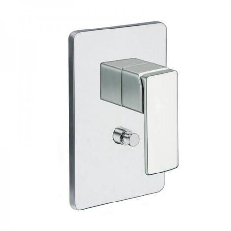 Façade mitigeur en laiton pour douche 2 sorties chrome QUADRI - CRISTINA ONDYNA QS68951 (1/2)